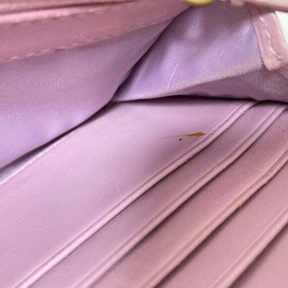 Auth COACH Signature - Khaki Dark Brown Jacquard Leather Long Wallet - Picture 9 of 10